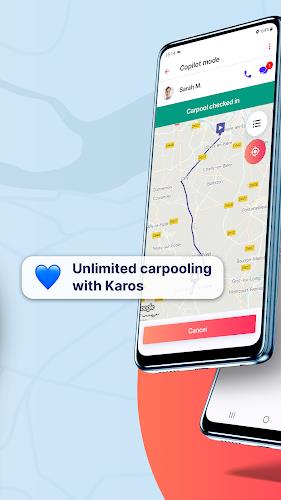 Karos daily carpool commuting screenshot 4