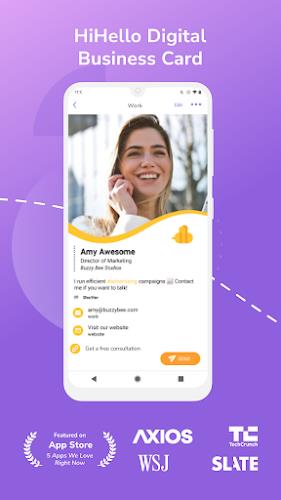 HiHello: Digital Business Card screenshot 1