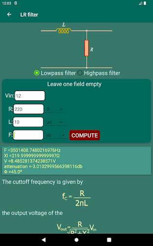 Calctronics- electronics tools screenshot 22