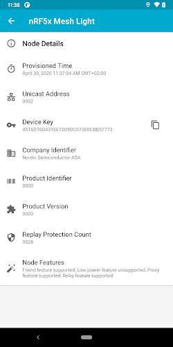 nRF Mesh screenshot 7