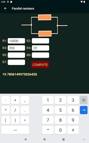 Calctronics- electronics tools screenshot 14