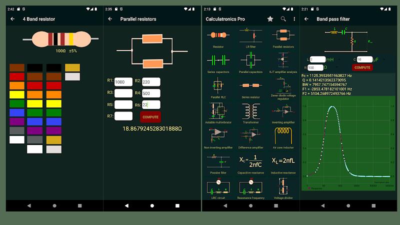 Calctronics- electronics tools screenshot 1