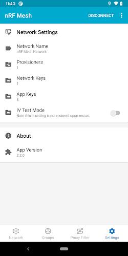 nRF Mesh screenshot 3