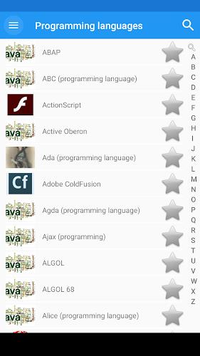 Programming languages screenshot 1