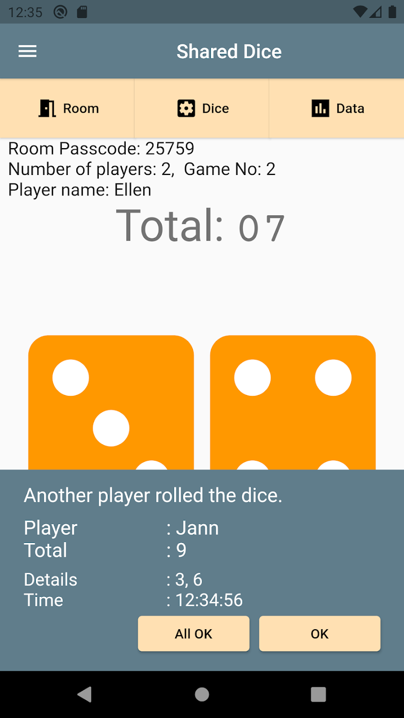 Shared Dice! screenshot 2