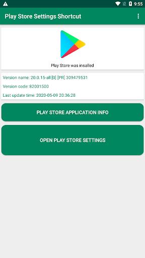 Play Store Settings Shortcut screenshot 1