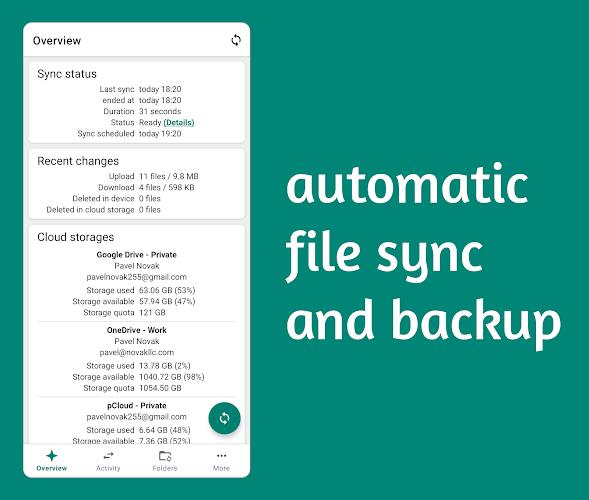 Autosync - File Sync & Backup screenshot 1