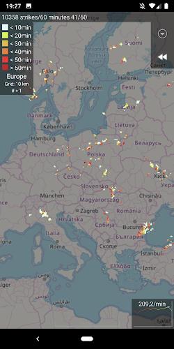 Blitzortung Lightning Monitor screenshot 2