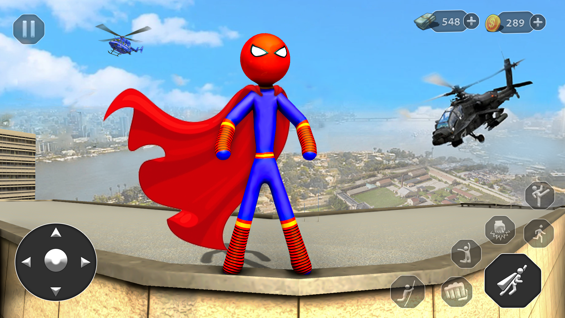 Stickman Giant Hero Crime City screenshot 1