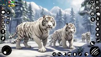 Arctic White Tiger Family Sim screenshot 3