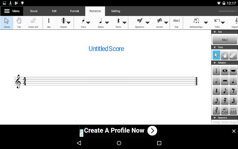 Crescendo Music Notation screenshot 1