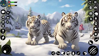 Arctic White Tiger Family Sim screenshot 2