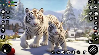 Arctic White Tiger Family Sim screenshot 5