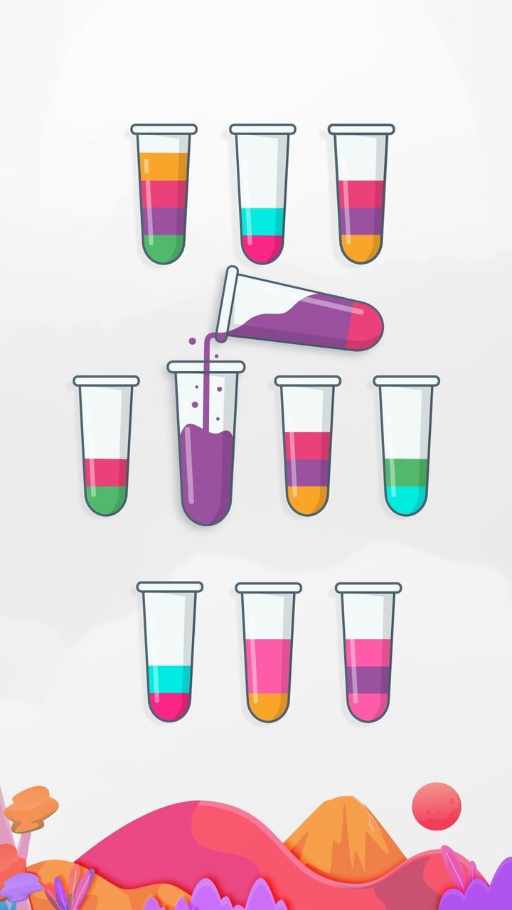 Water Color Sort Puzzle Game screenshot 2