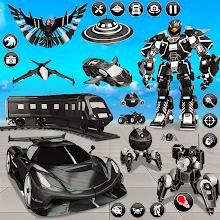 Flying Hawk Robot Car Game APK