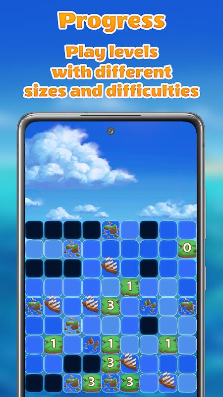 Islands and Ships logic puzzle screenshot 7