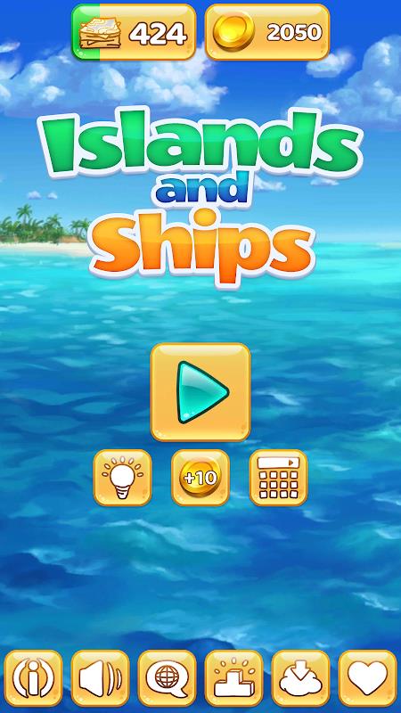 Islands and Ships logic puzzle screenshot 2