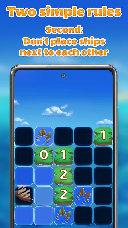 Islands and Ships logic puzzle screenshot 6