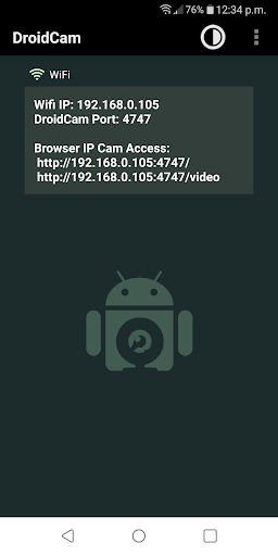 DroidCam - Webcam for PC screenshot 1