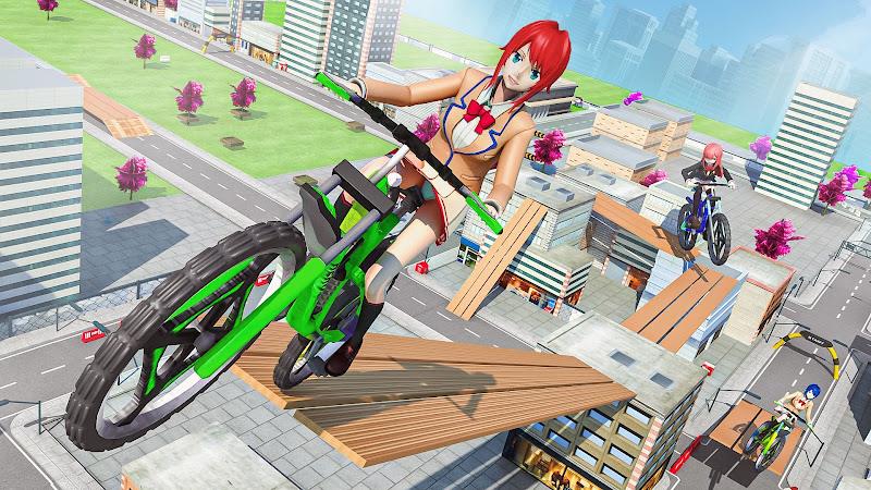 Tricky BMX Track Stunts Racing screenshot 2