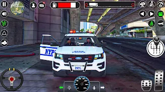 US Police Car Parking Games 3D screenshot 1