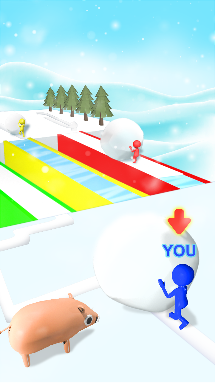 Snow Race: Snow Ball.IO screenshot 1