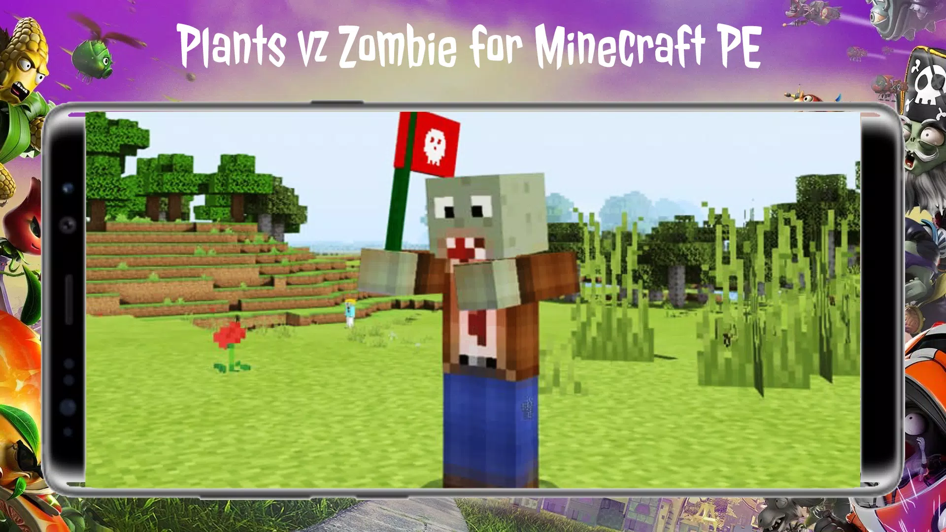 MCPE Hero VS Zombie screenshot 2