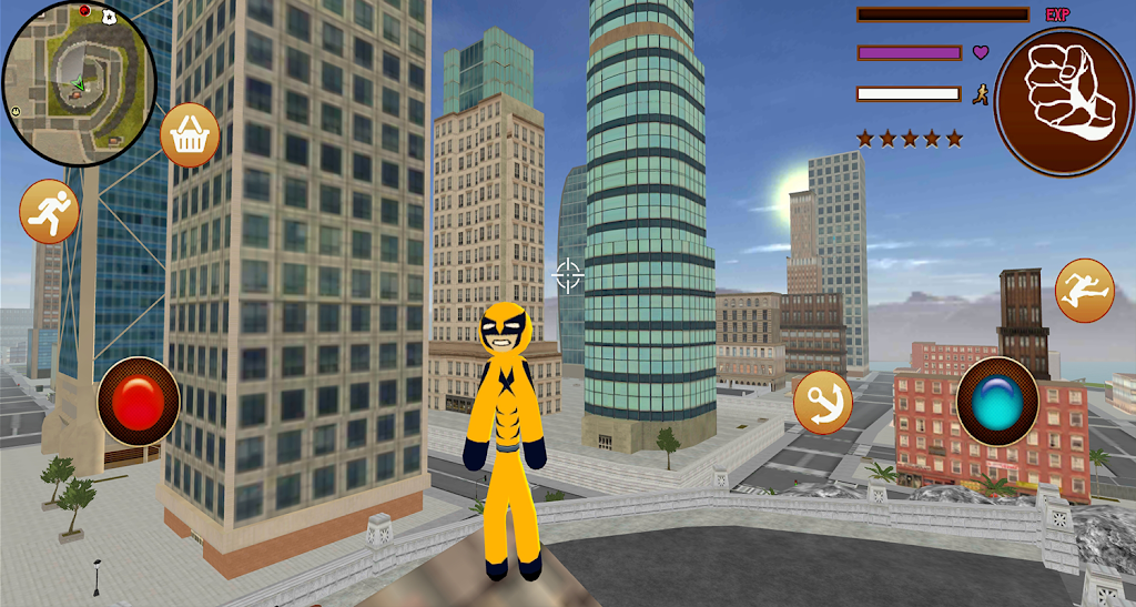 Wolveine Stickman Rope Hero Miami Mafia Simulator screenshot 3