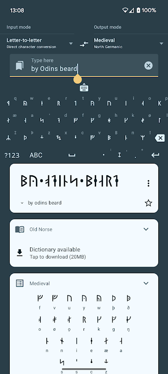 Write in Runic (Runes writer) screenshot 1