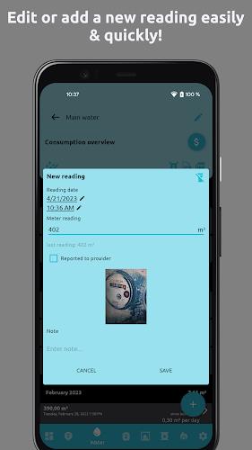 Meter readings | Read, save screenshot 4