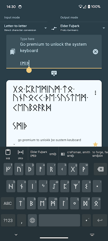 Write in Runic (Runes writer) screenshot 2