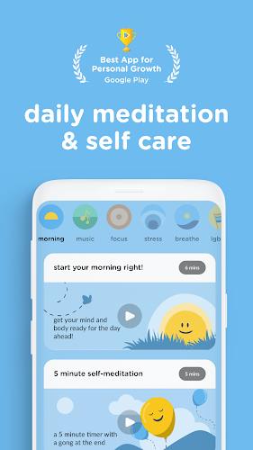 Evolve: Self-Care & Meditation screenshot 1