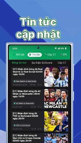 EzScore - Trực Tiếp Bóng Đá screenshot 2