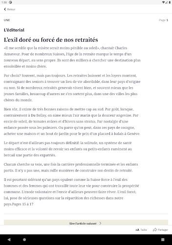 Tribune de Genève, le journal screenshot 3