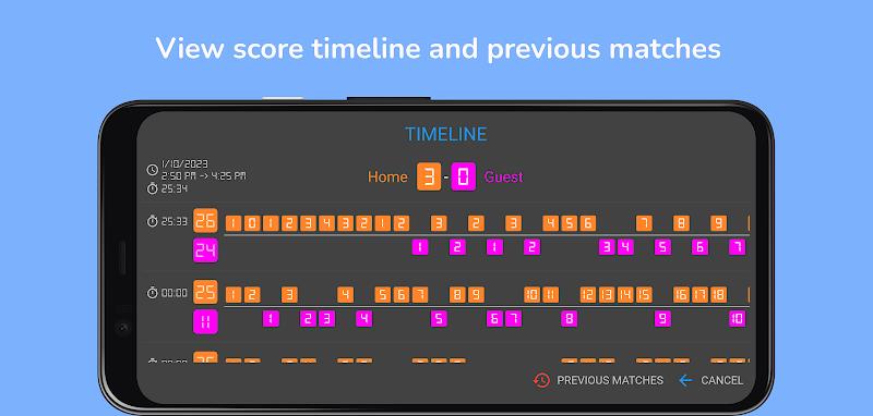 Volleyball scoreboard screenshot 2