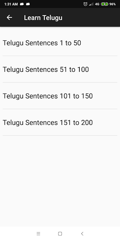 Learn Telugu through English screenshot 3