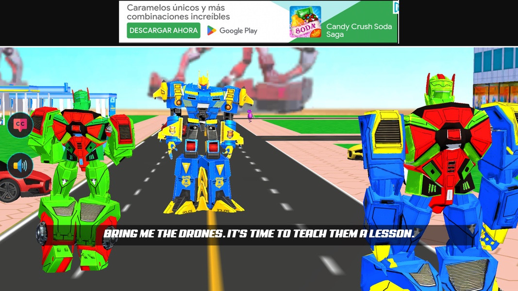 Flying Muscle Car Transform Robot
