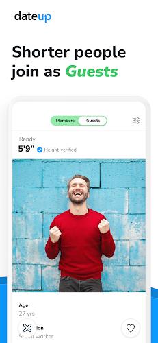 DateUp - Tall Dating Made Easy screenshot 3
