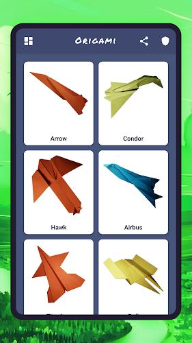 Origami aircraft, paper screenshot 1