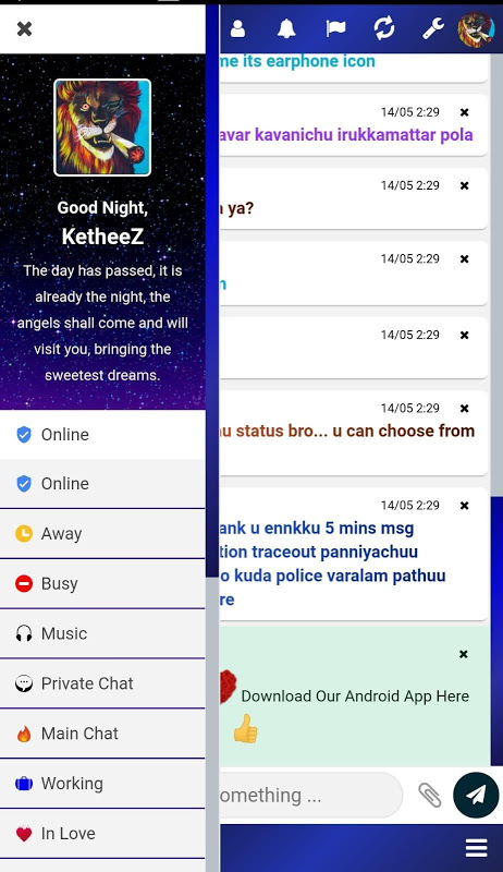 TAMILSWEET - Tamil Chat Room screenshot 3