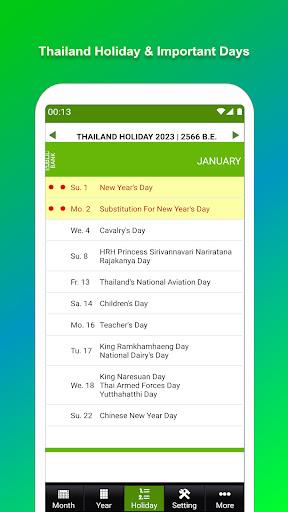 Thailand Buddhist Calendar screenshot 4
