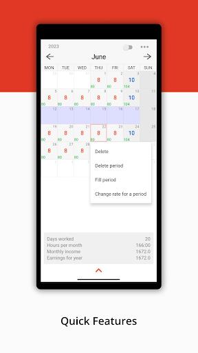 Working Hours and Earnings screenshot 4