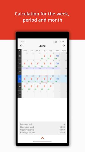 Working Hours and Earnings screenshot 3