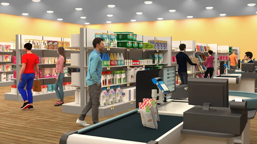 Supermarket Cashier Mall Games screenshot 2