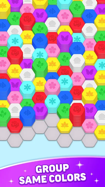 Hexa Sort Master: Merge Puzzle screenshot 1