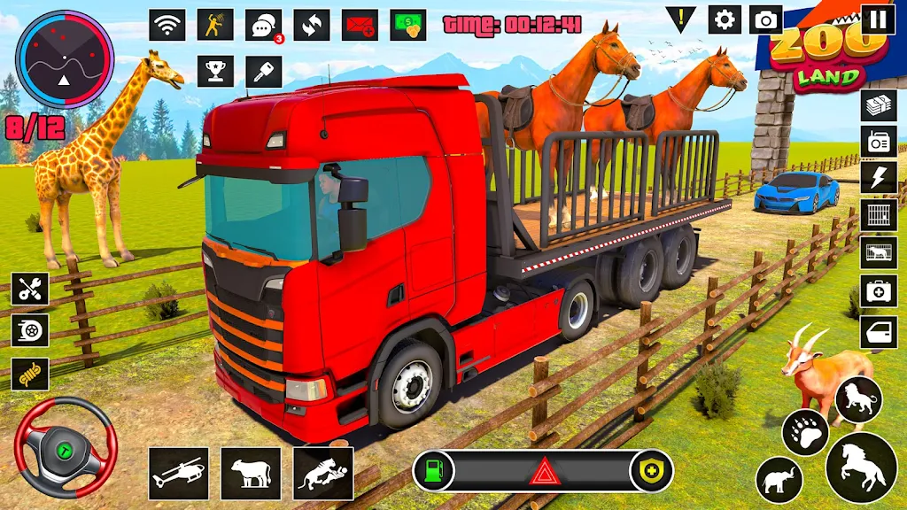 Wild Animals Truck Transport screenshot 3