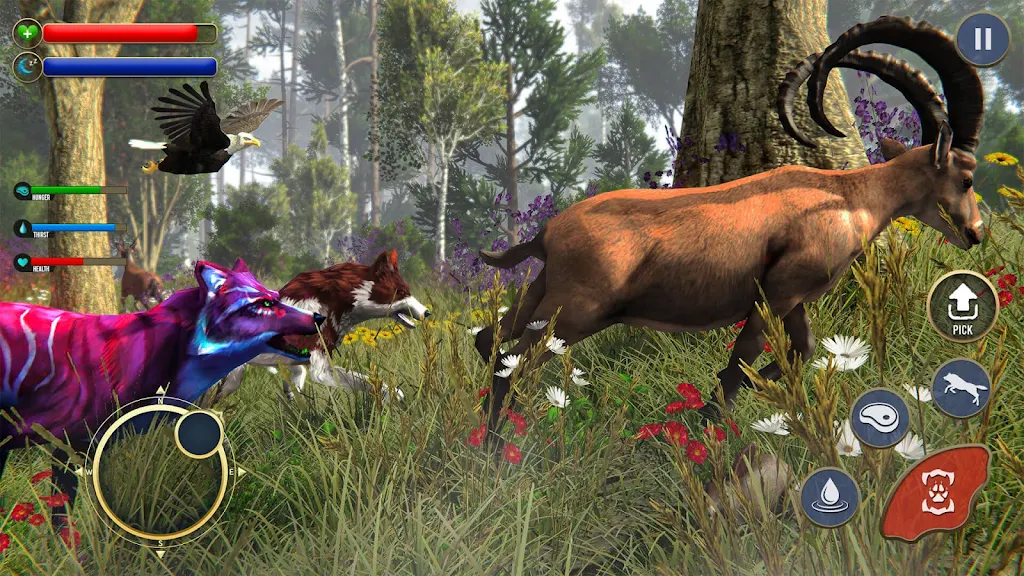 Wolf Sim: Offline Animal Games screenshot 2