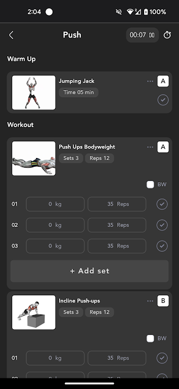 EvolFit screenshot 2