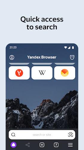 Yandex Browser with Protect screenshot 1