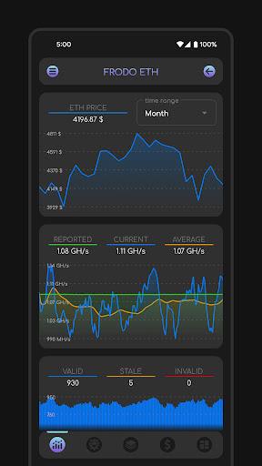 Ethermine monitor - Headminers screenshot 1